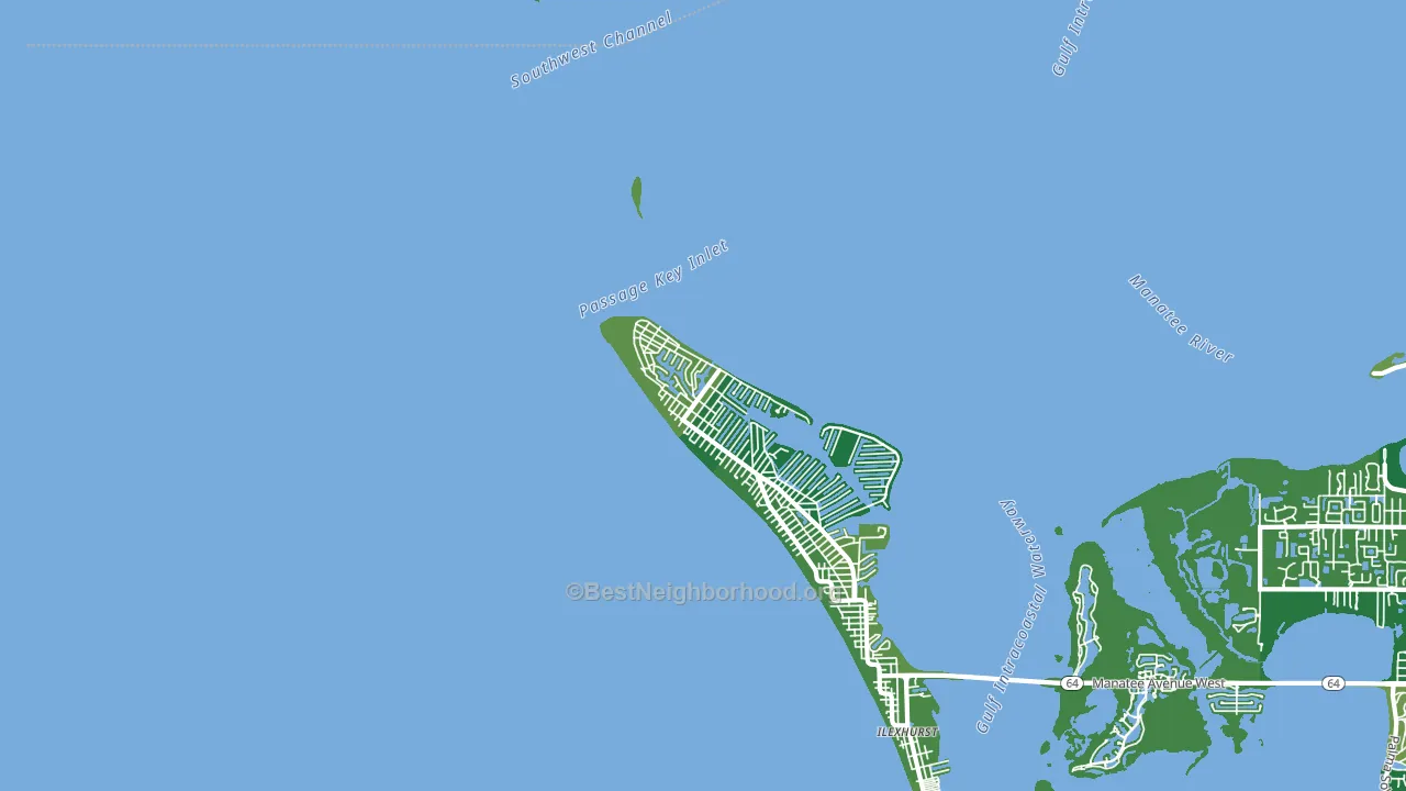 34216, FL block-group voter-turnout map