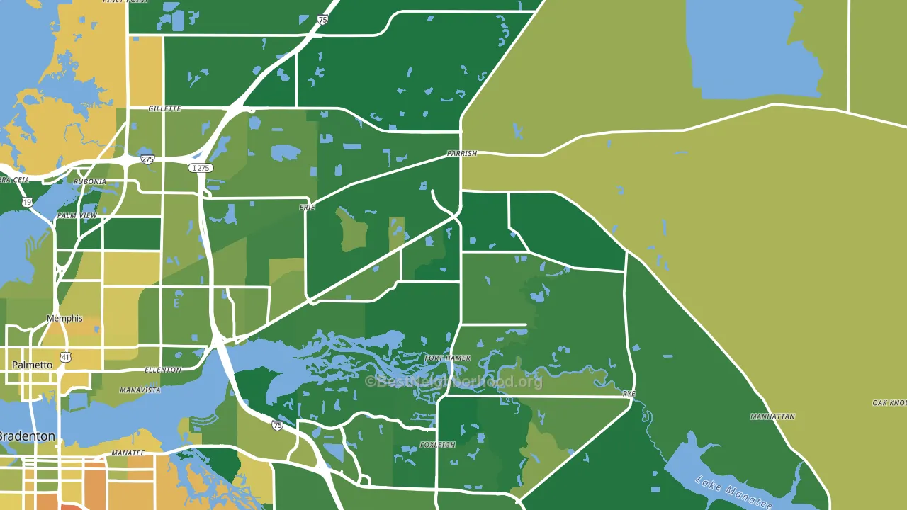 34219, FL block-group voter-turnout map