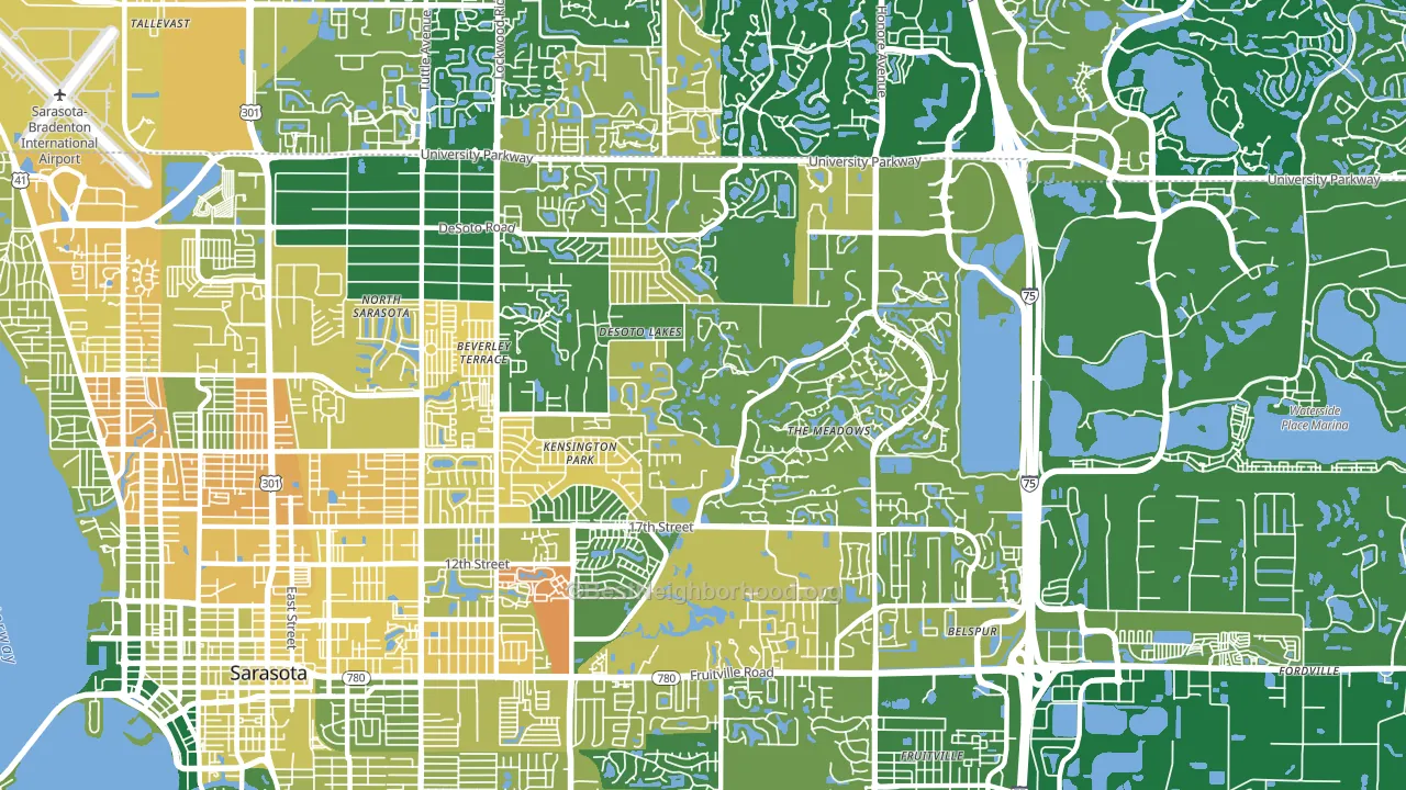 34235, FL block-group voter-turnout map