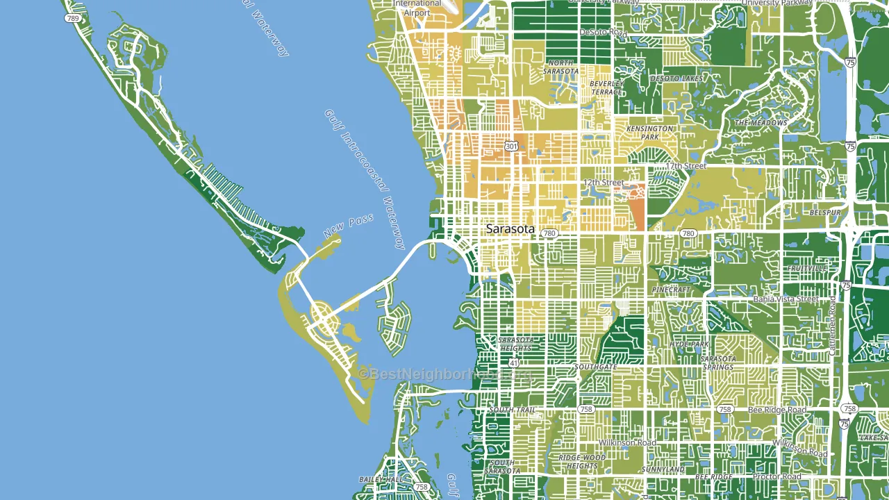34236, FL block-group voter-turnout map