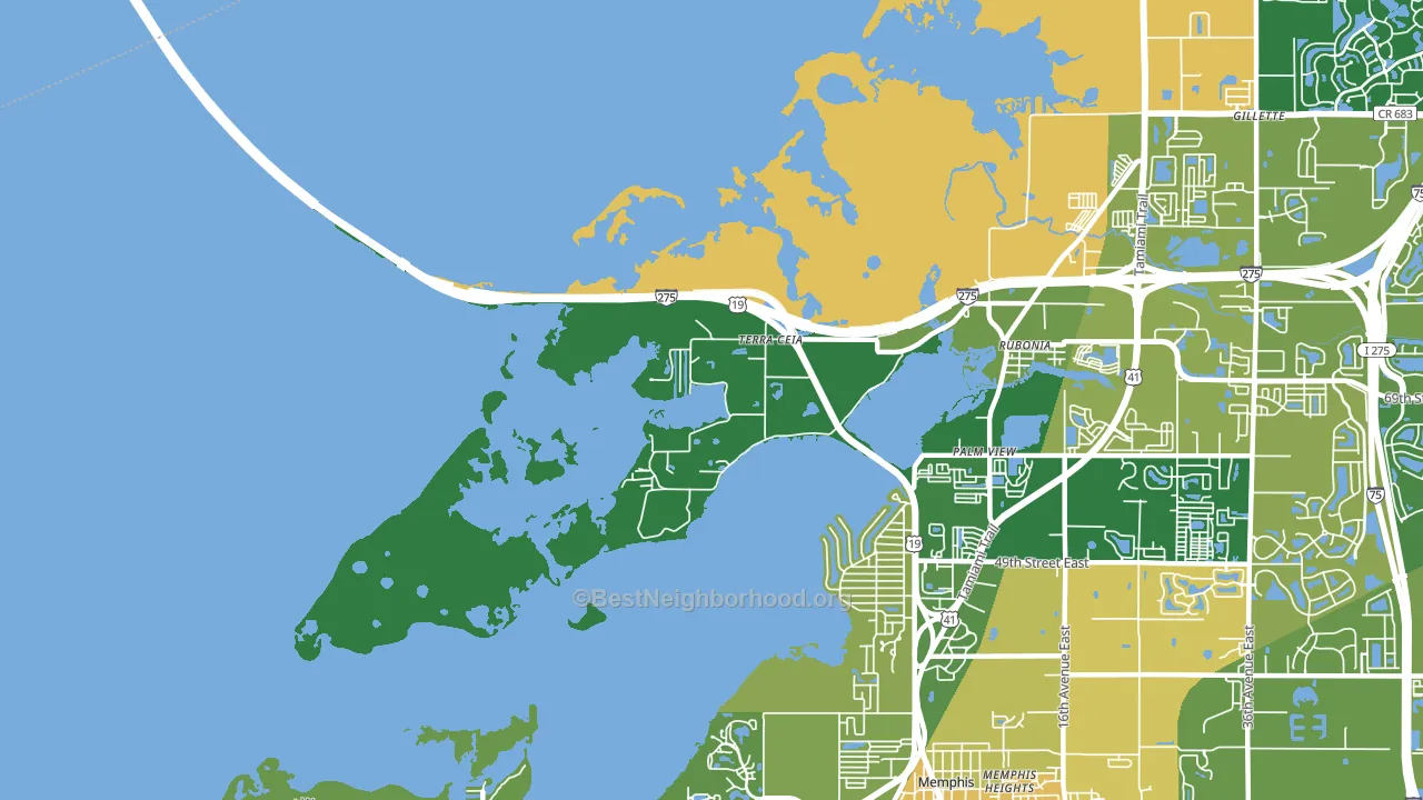 34250, FL block-group voter-turnout map