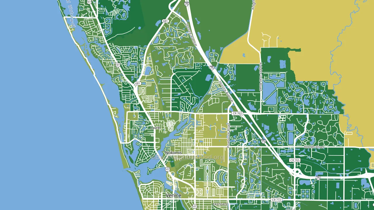 34275, FL block-group voter-turnout map