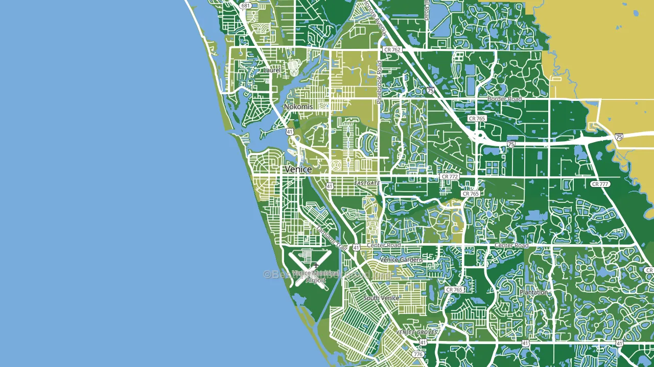 34285, FL block-group voter-turnout map