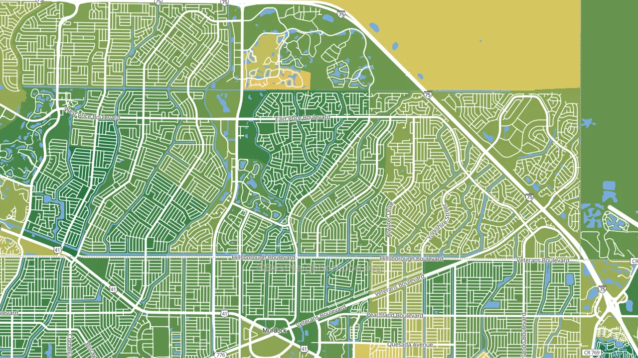 34288, FL block-group voter-turnout map