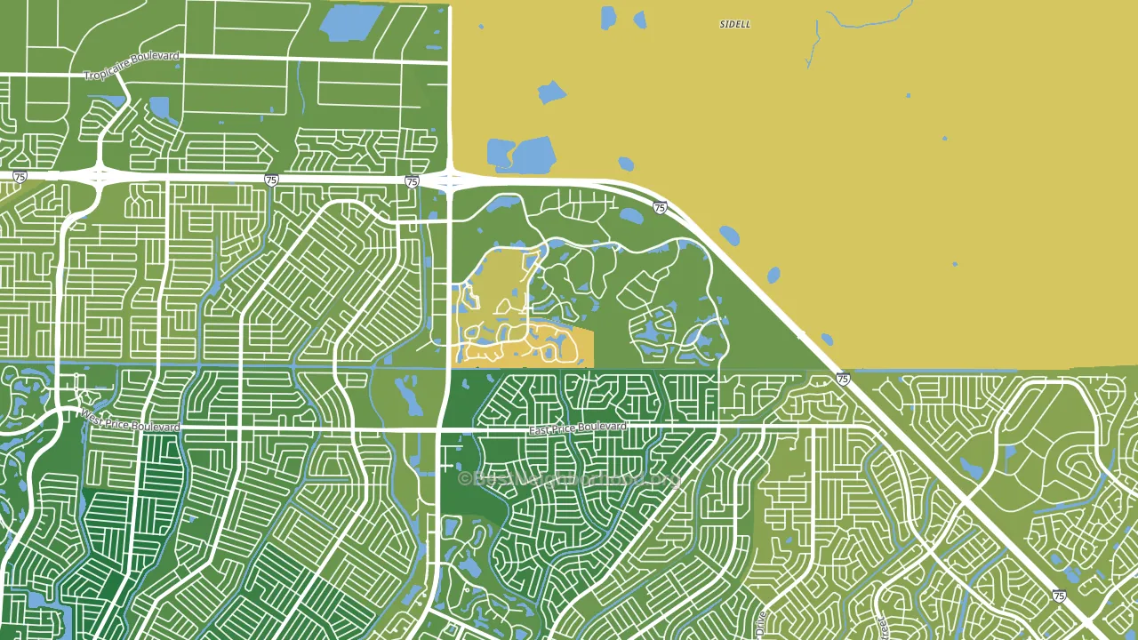 34289, FL block-group voter-turnout map