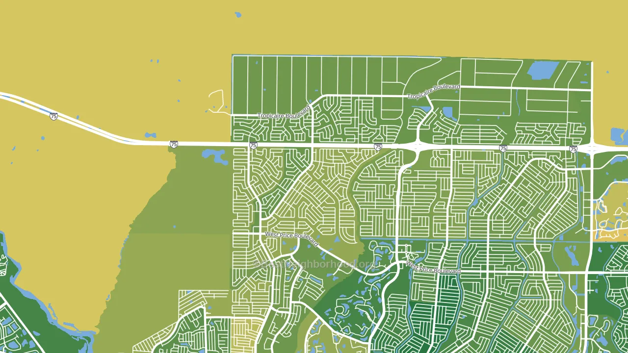 34291, FL block-group voter-turnout map