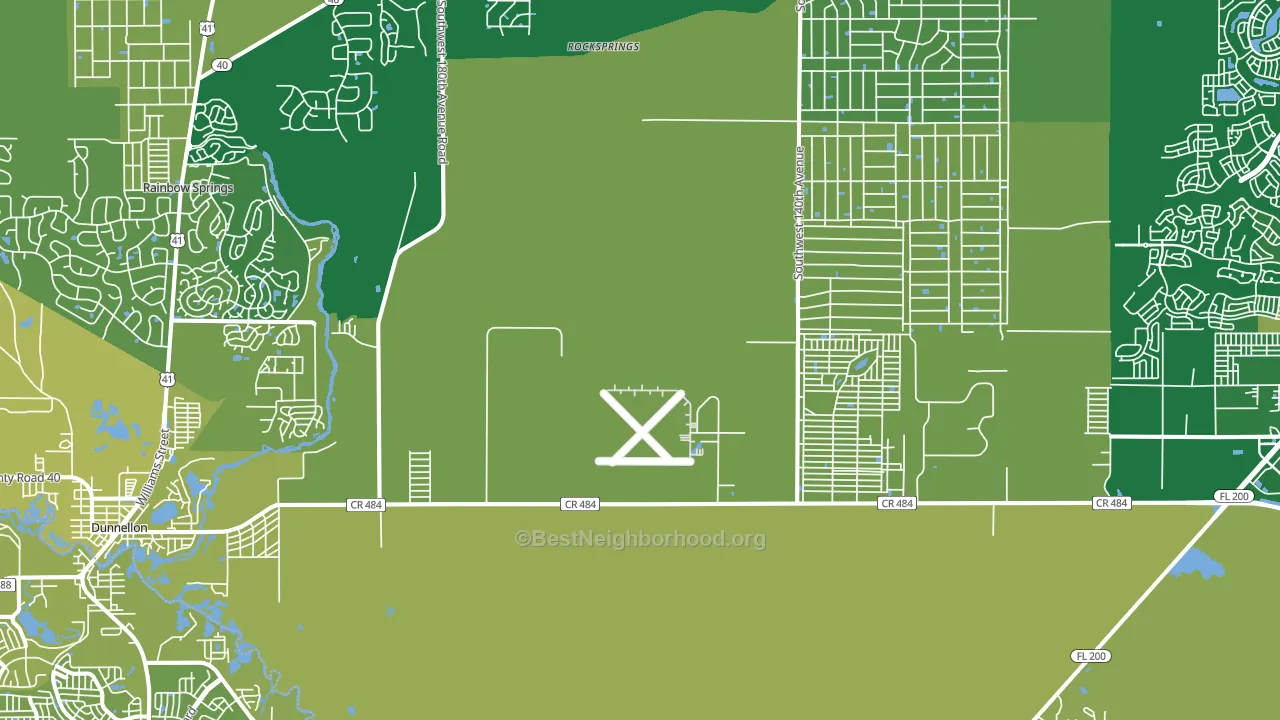 34432, FL block-group voter-turnout map
