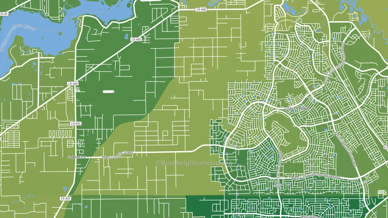 34433, FL block-group voter-turnout map