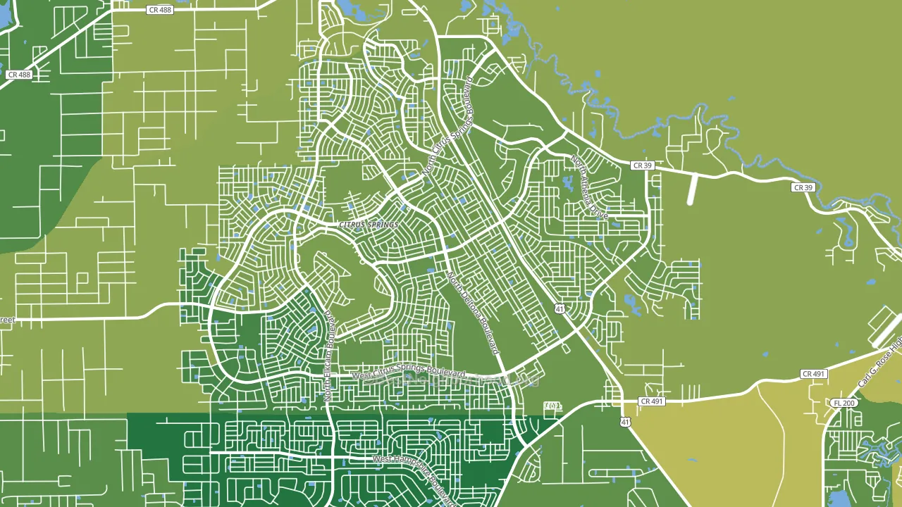 34434, FL block-group voter-turnout map