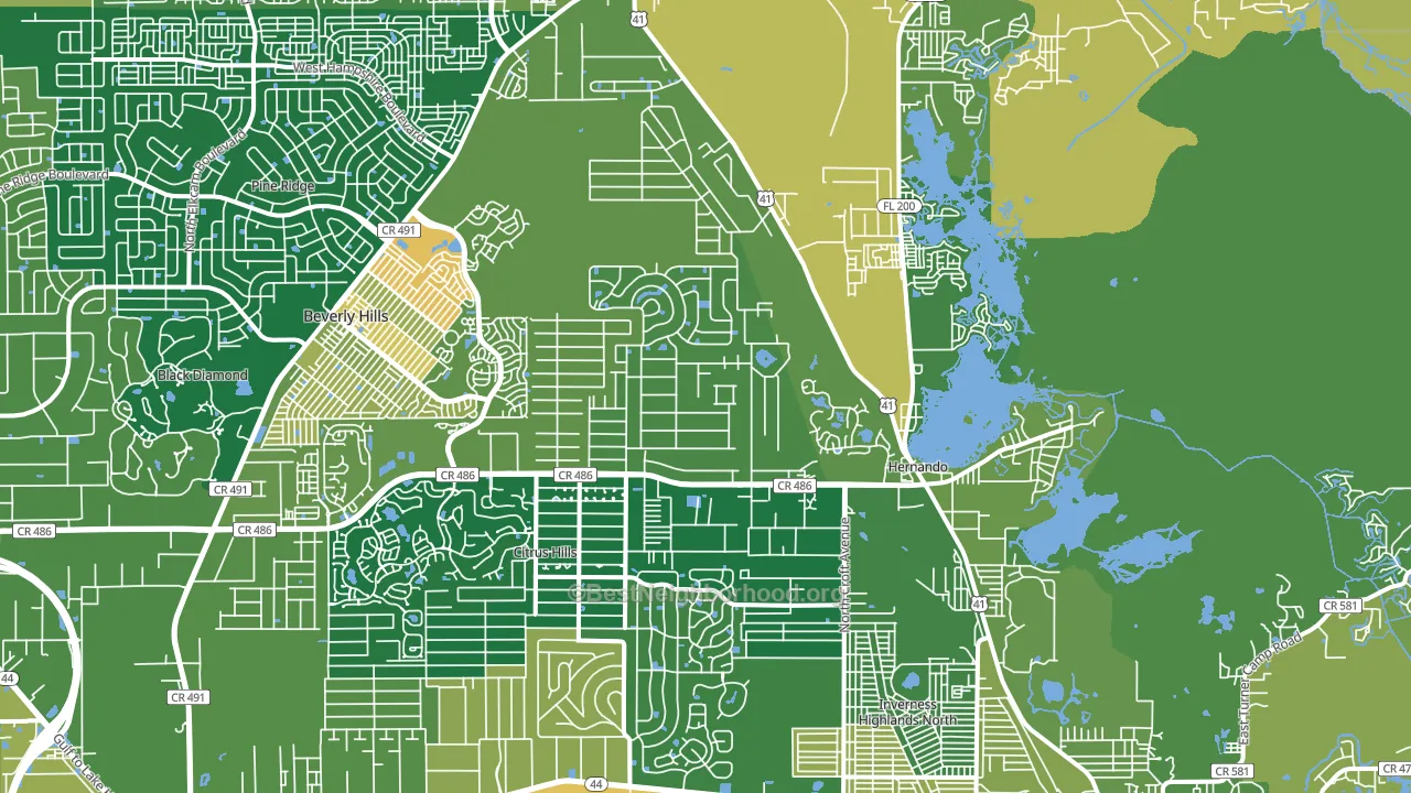 34442, FL block-group voter-turnout map