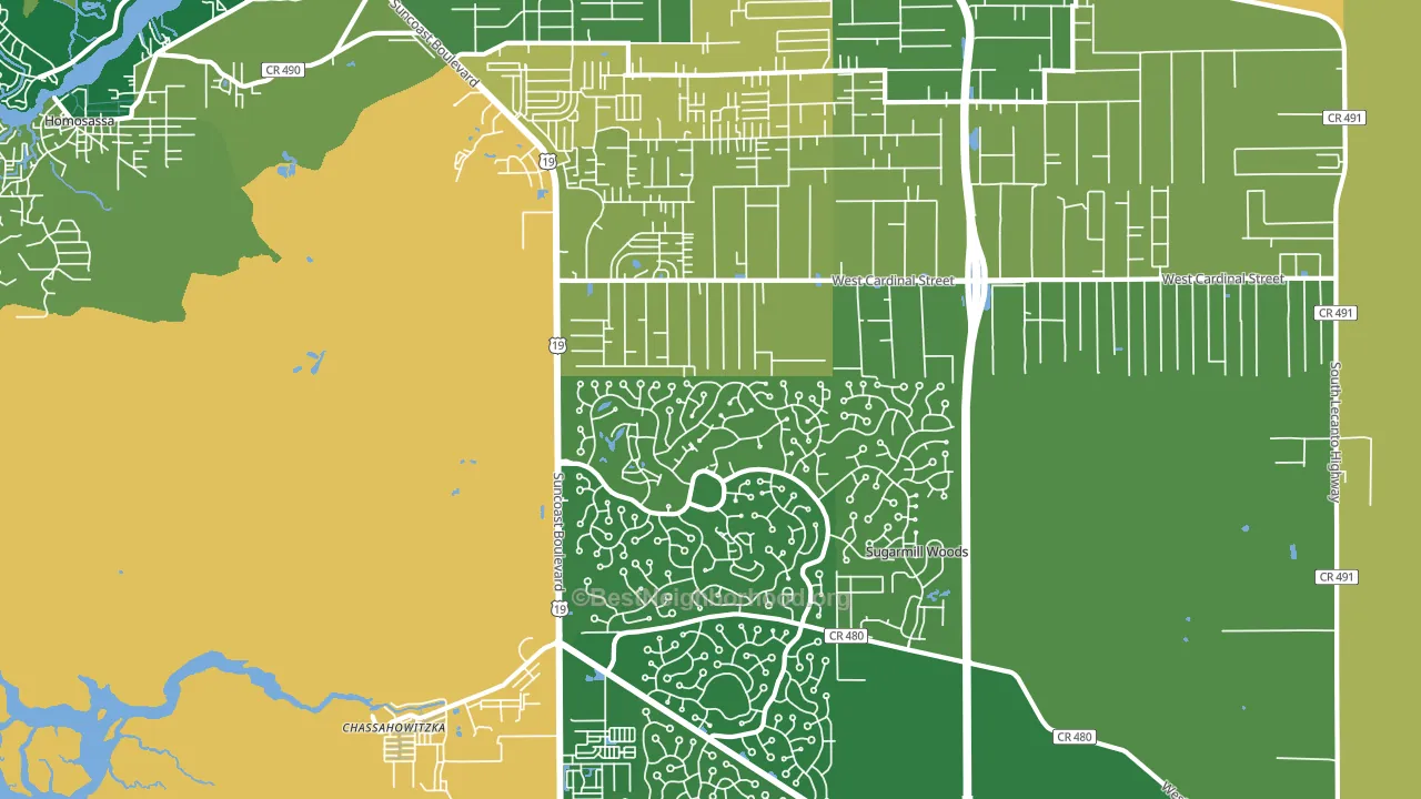34446, FL block-group voter-turnout map