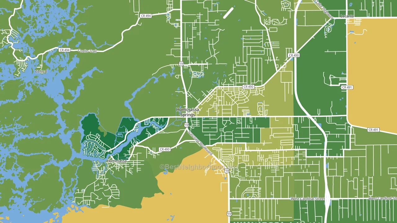 34448, FL block-group voter-turnout map