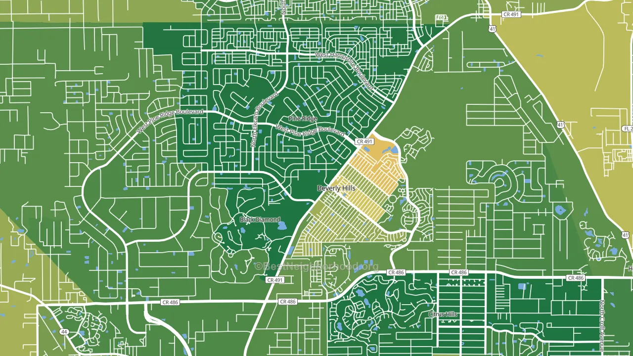 34465, FL block-group voter-turnout map