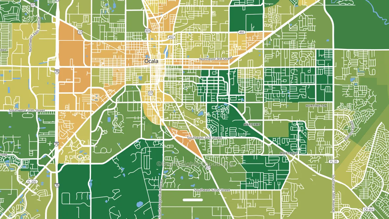 34471, FL block-group voter-turnout map