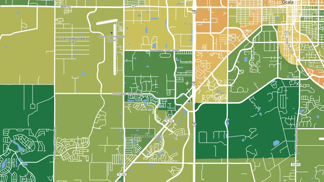 34474, FL block-group voter-turnout map