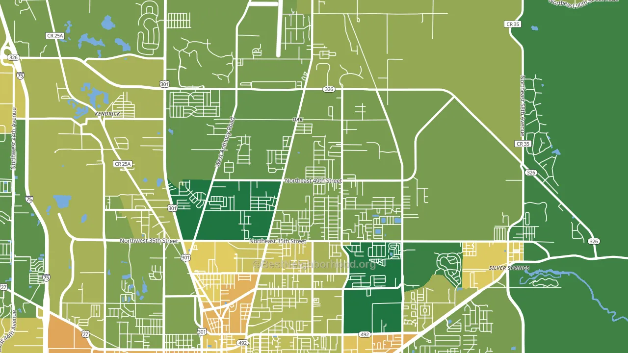 34479, FL block-group voter-turnout map