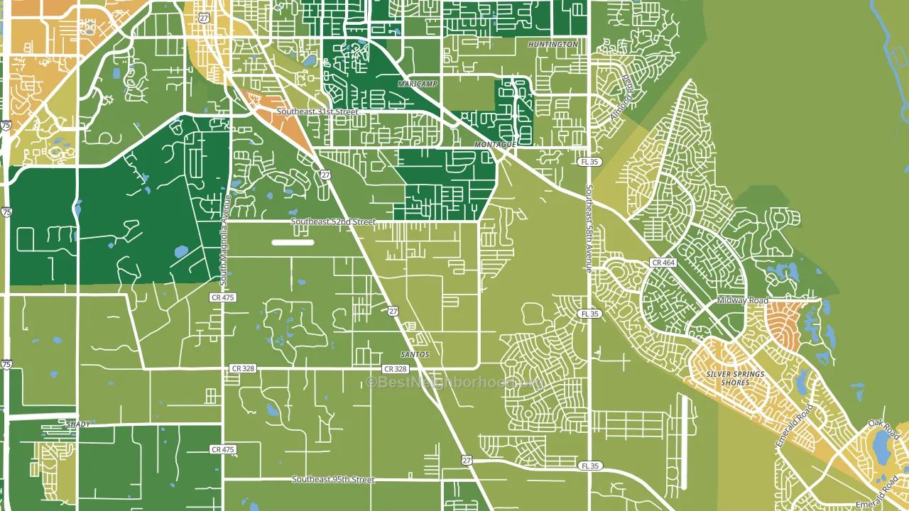 34480, FL block-group voter-turnout map