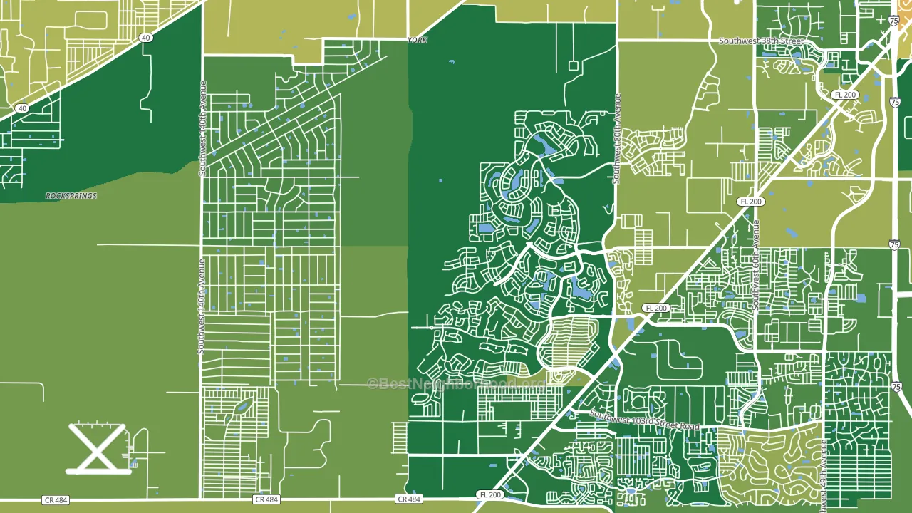 34481, FL block-group voter-turnout map