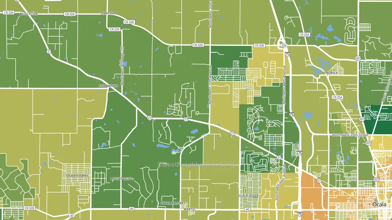 34482, FL block-group voter-turnout map