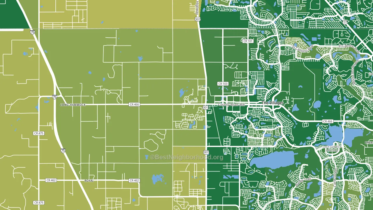 34484, FL block-group voter-turnout map