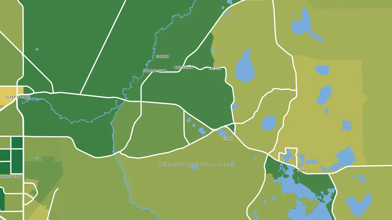 34488, FL block-group voter-turnout map