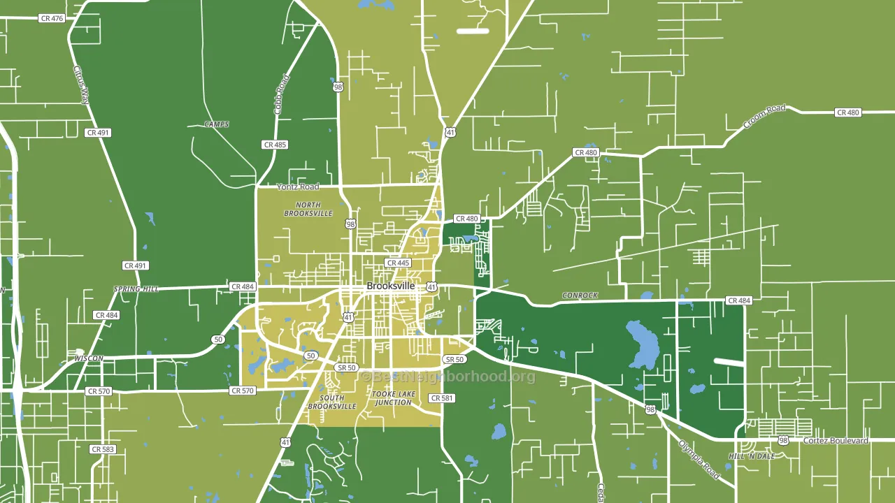34601, FL block-group voter-turnout map