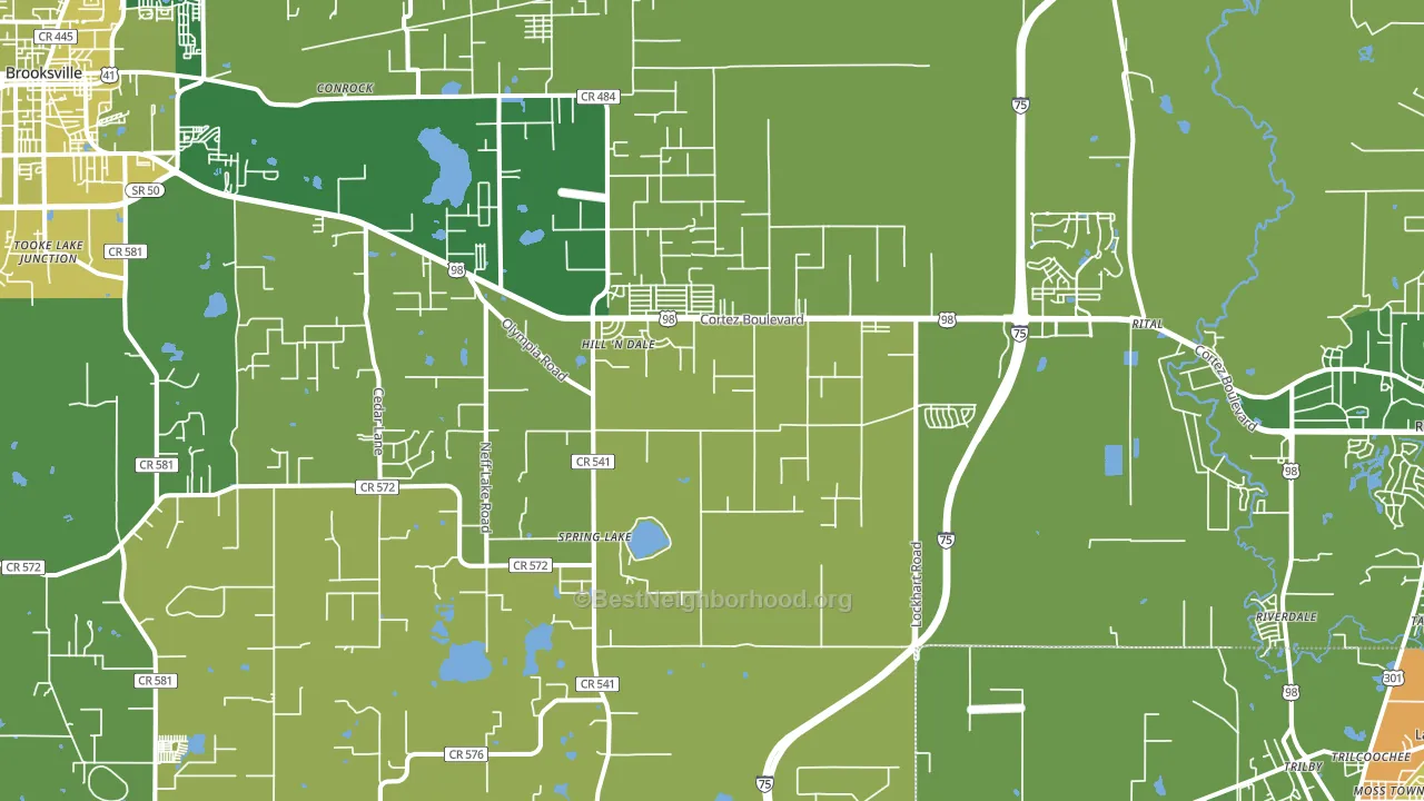 34602, FL block-group voter-turnout map