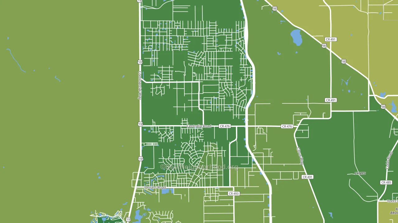 34614, FL block-group voter-turnout map
