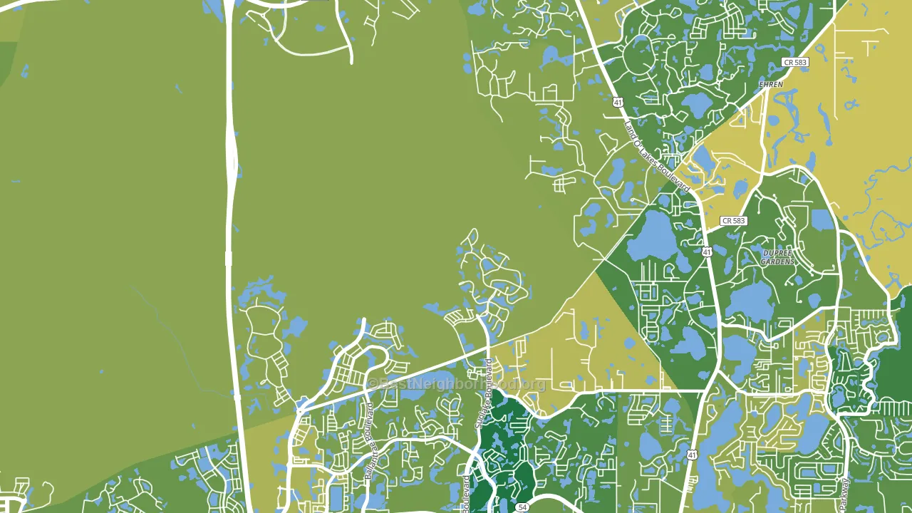 34638, FL block-group voter-turnout map
