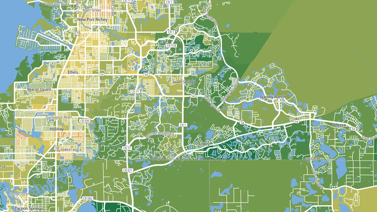 34655, FL block-group voter-turnout map