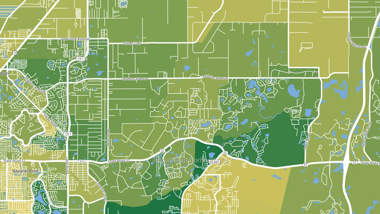 34669, FL block-group voter-turnout map