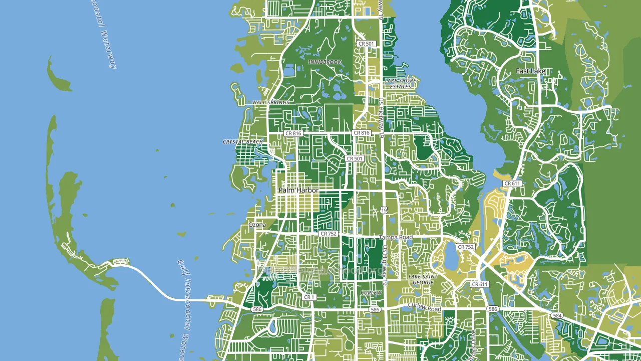 34683, FL block-group voter-turnout map