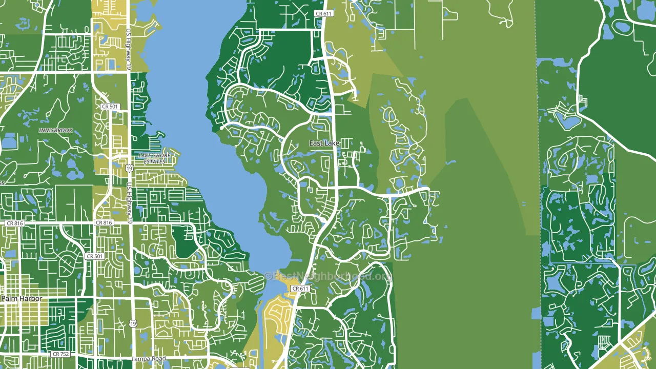 34685, FL block-group voter-turnout map