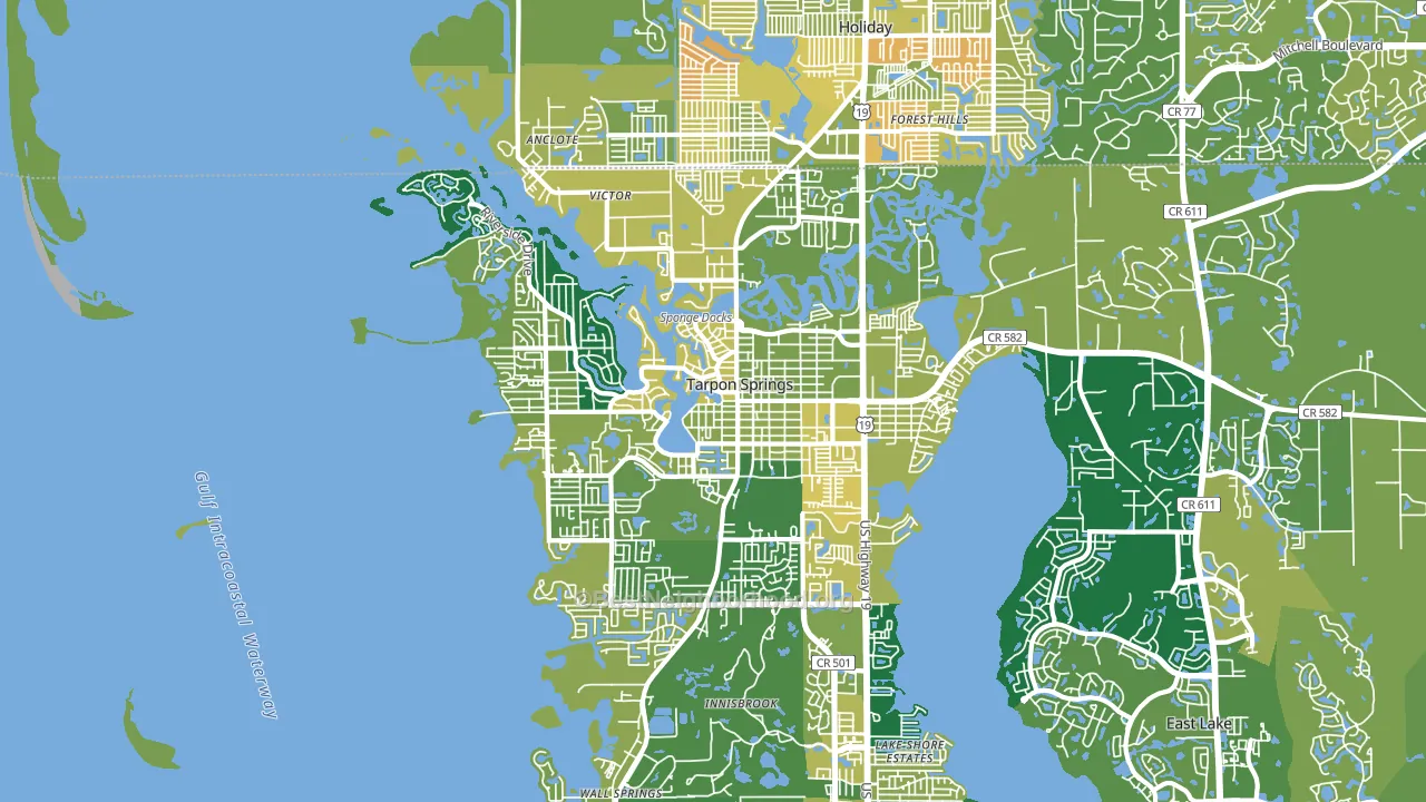 34689, FL block-group voter-turnout map