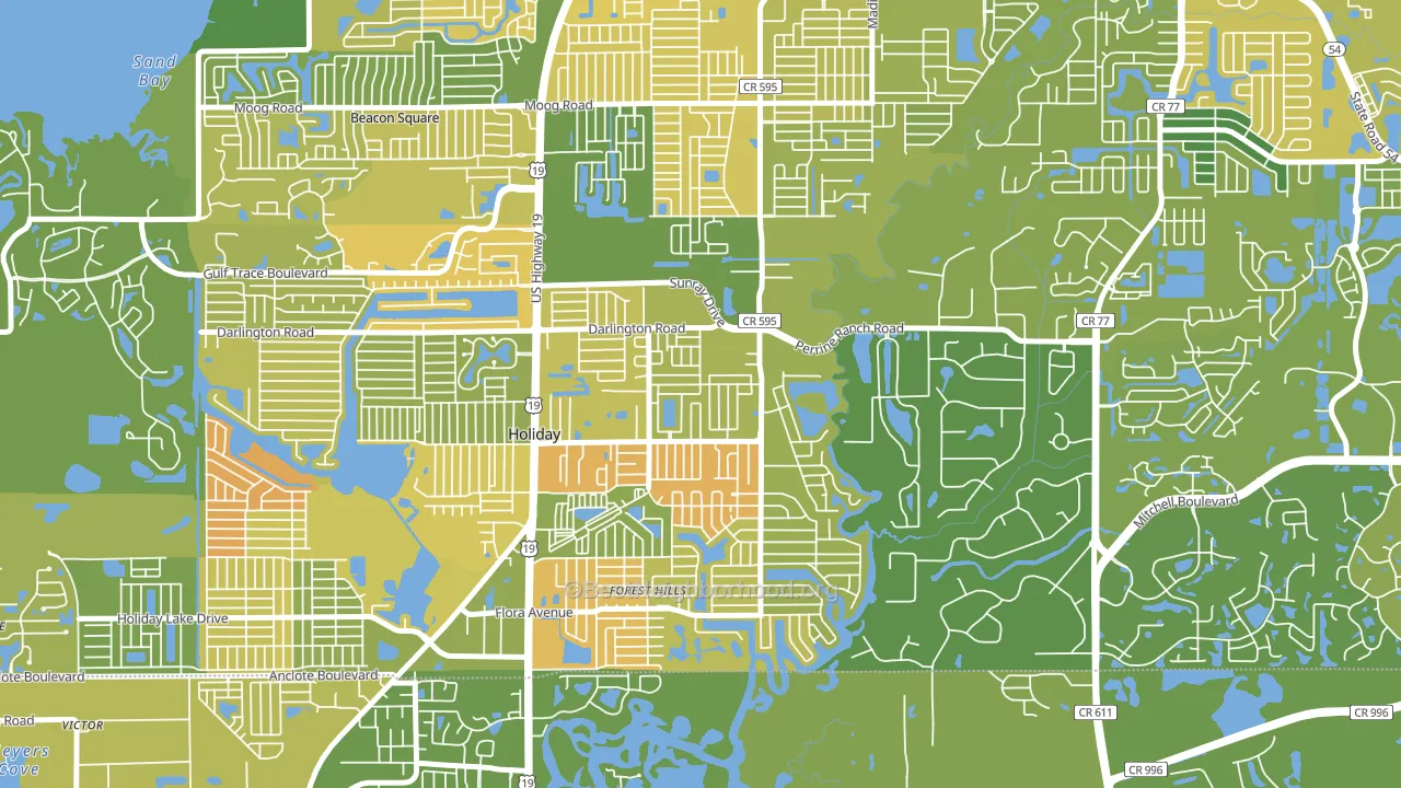 34690, FL block-group voter-turnout map