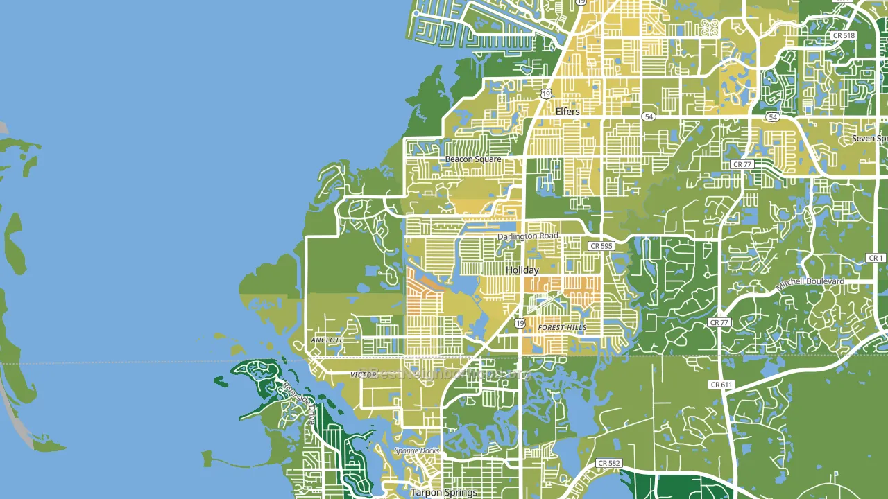 34691, FL block-group voter-turnout map