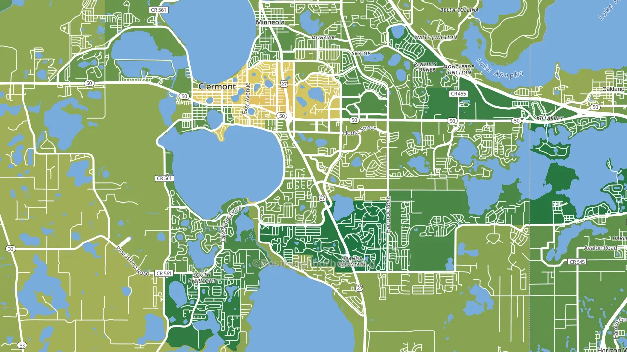 34711, FL block-group voter-turnout map