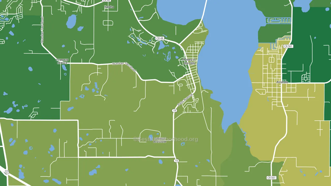 34737, FL block-group voter-turnout map