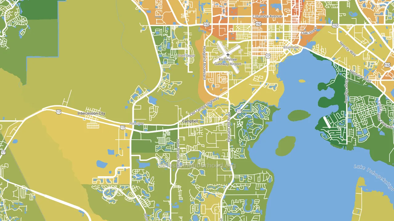 34746, FL block-group voter-turnout map