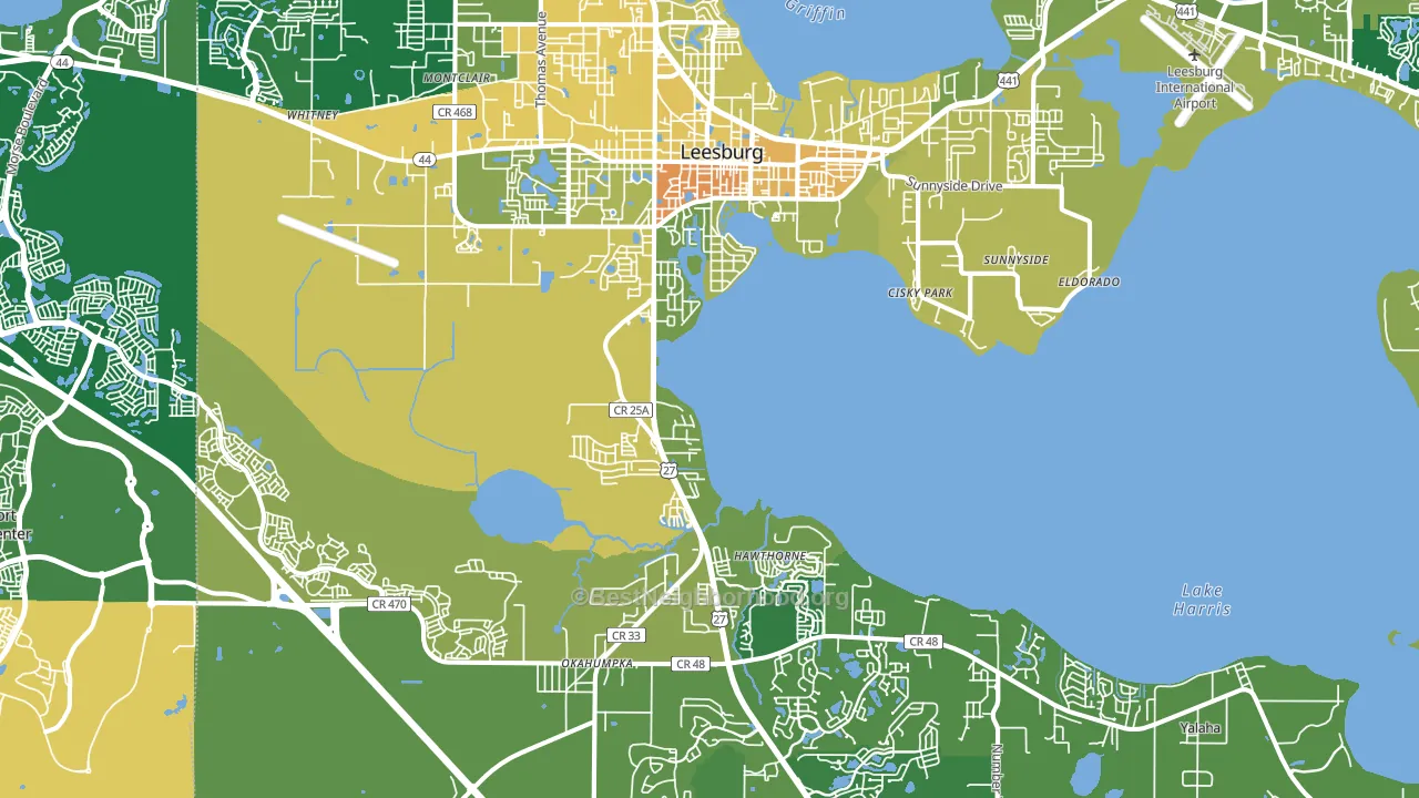 34748, FL block-group voter-turnout map