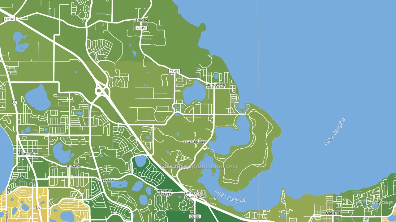34756, FL block-group voter-turnout map