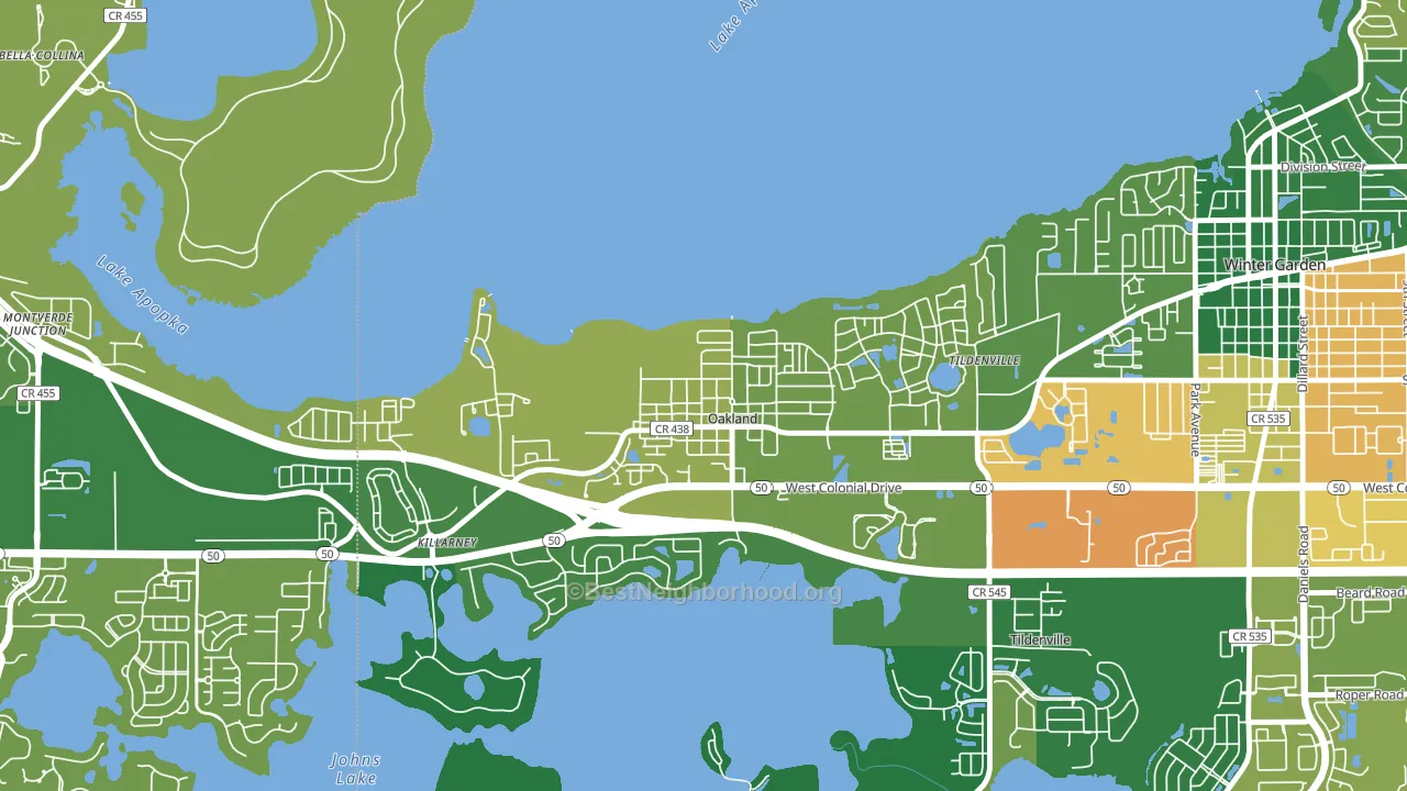 34760, FL block-group voter-turnout map