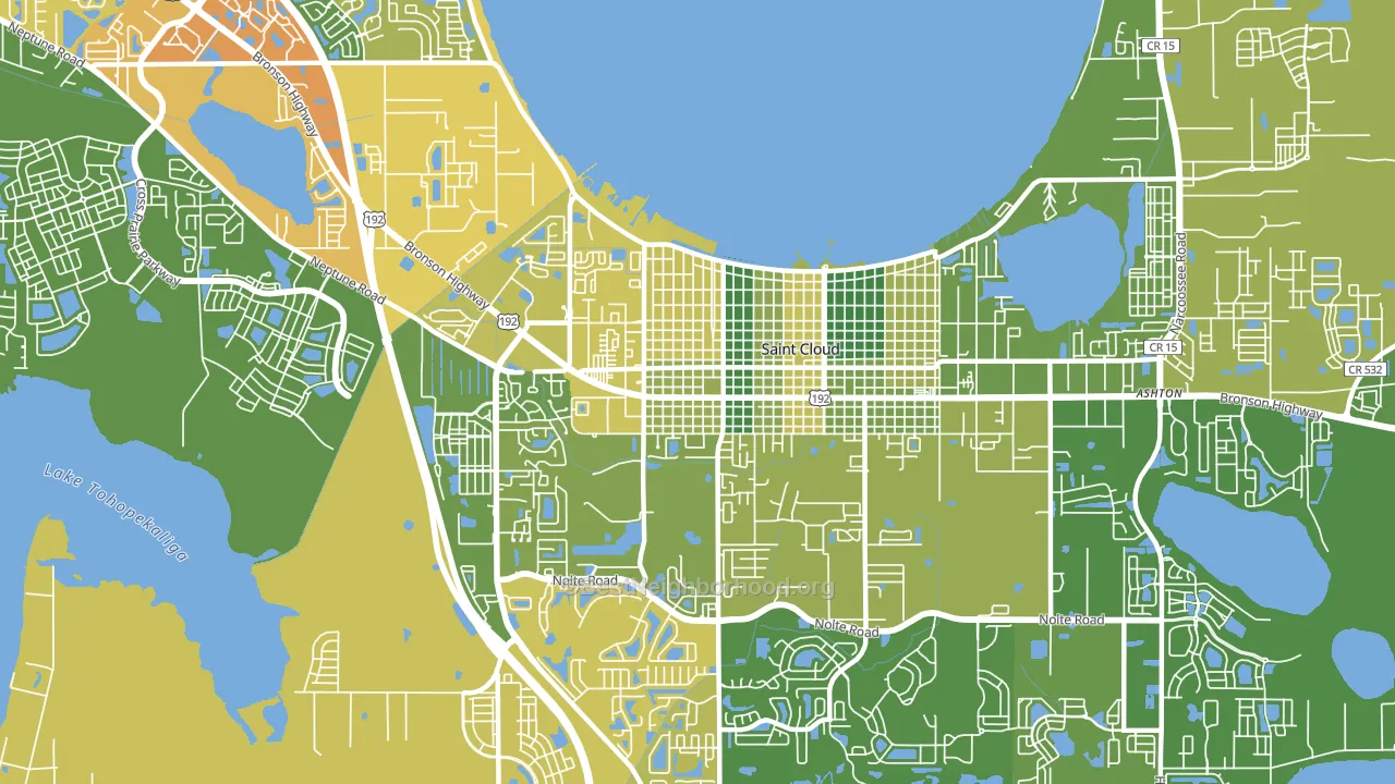 34769, FL block-group voter-turnout map