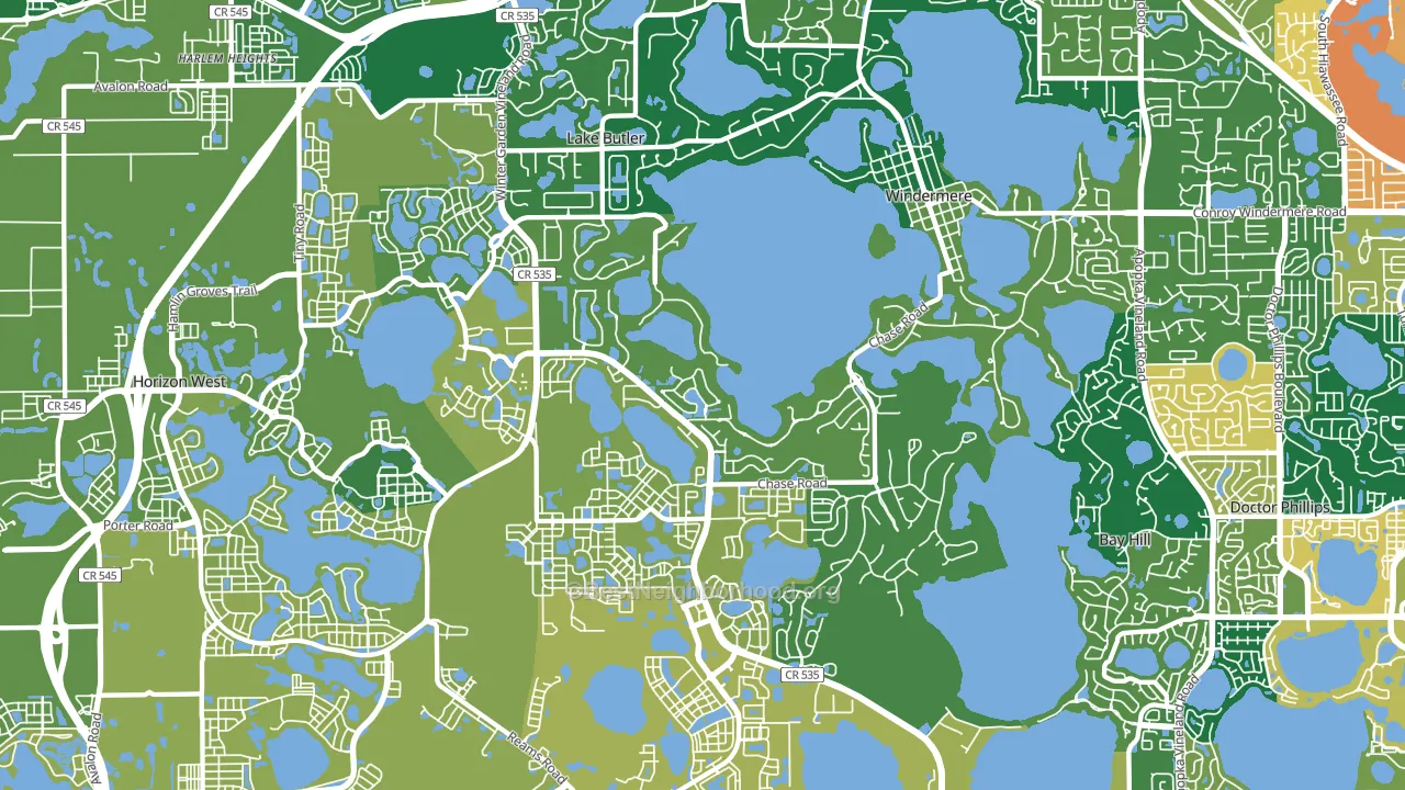 34786, FL block-group voter-turnout map