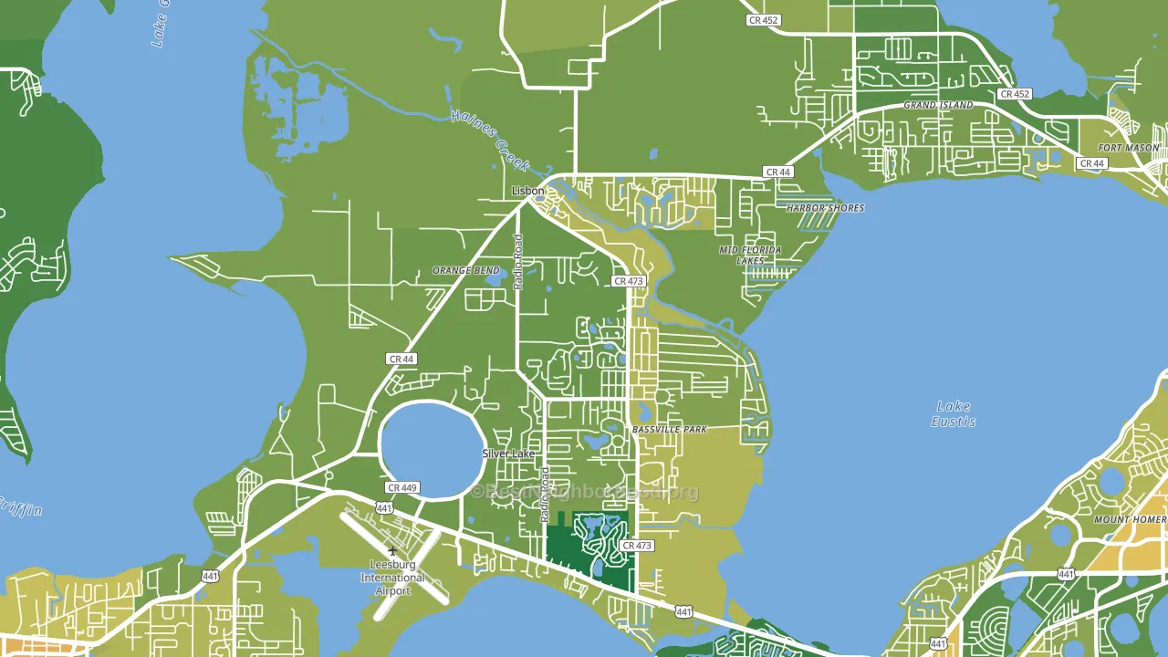 34788, FL block-group voter-turnout map