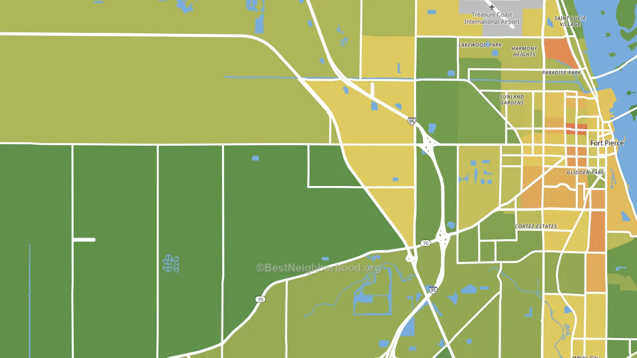 34945, FL block-group voter-turnout map