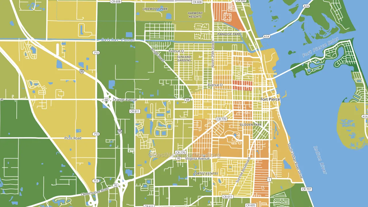 34947, FL block-group voter-turnout map