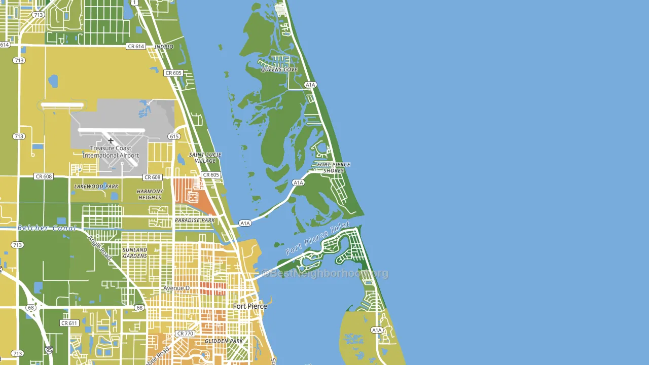34949, FL block-group voter-turnout map