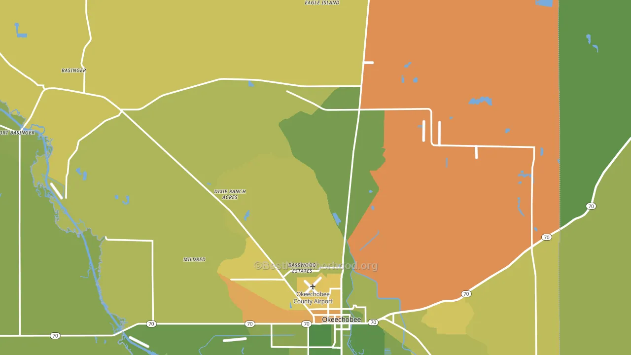 34972, FL block-group voter-turnout map