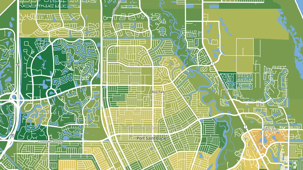 34983, FL block-group voter-turnout map
